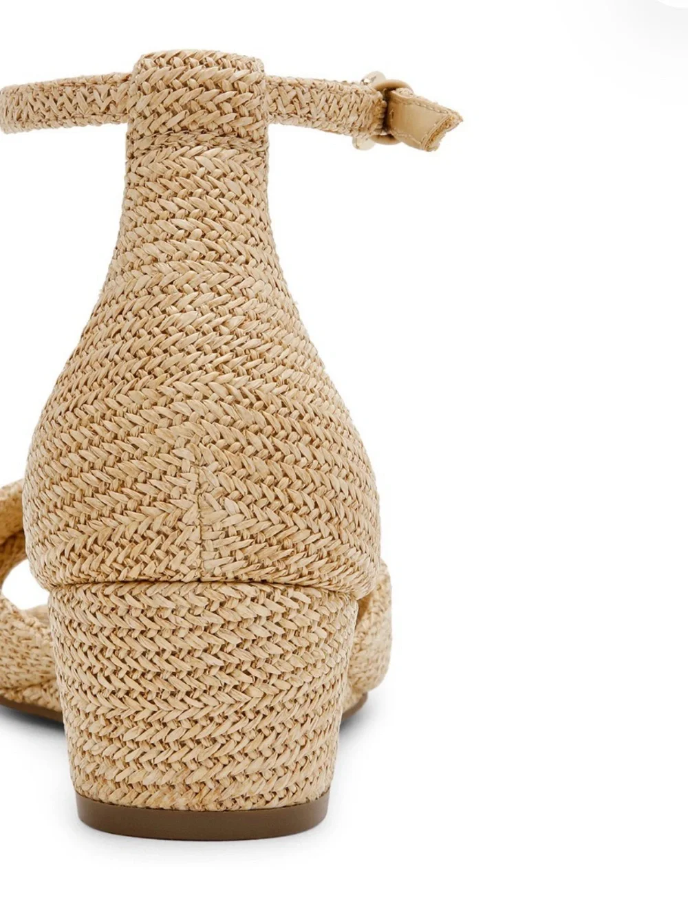 Raffia Anne Klein Tan Woven Slingback Sandal